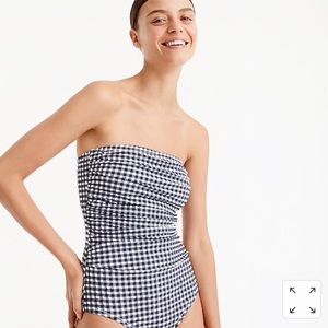 Jcrew gingham one piece swimsuit